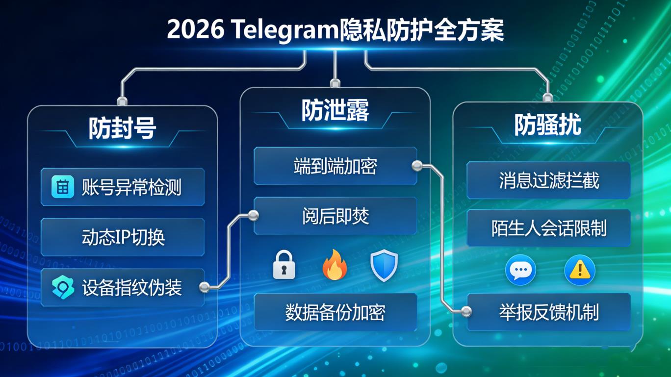 2026 Telegram 隐私防护全方案｜防封号、防泄露、防骚扰终极指南插图